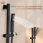 10" Wall Mount Rain Shower Shower System With Hand Shower & Slide Bar