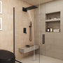 22" Wall Mounted Stainless Steel Shower Systems With Handheld Shower