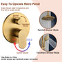 8" Rain Shower Head System with Pressure Balance Valve