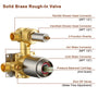 Solid Brass Rough-In Valve