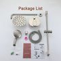 8" Rain Shower Head System with Pressure Balance Valve Package Listi