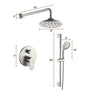 Shower system with dimensions