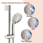 Handheld shower with three spray modes