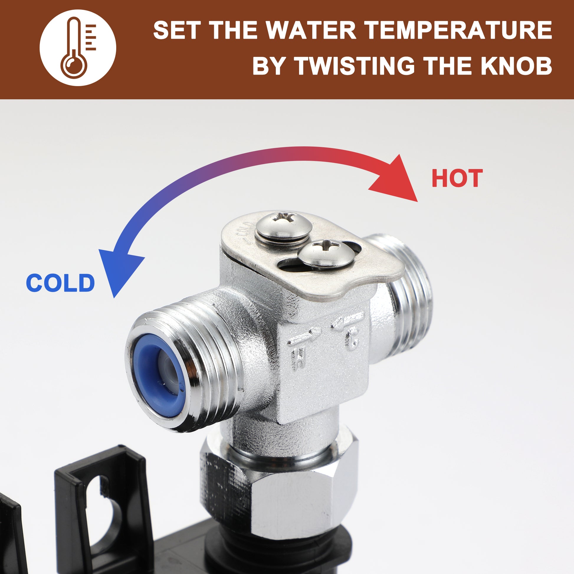 Hands-Free Touchless Bathroom Sink Faucet with Hole Cover Plate