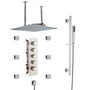 16“ Spa-Inspired Rainfall Shower System with Body Jets & Slide Bar