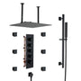 16“ Spa-Inspired Rainfall Shower System with Body Jets & Slide Bar
