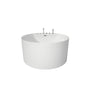 49" Modern Freestanding Whirlpool Bathtub with LED Mood Light & Hydro Massage Jets