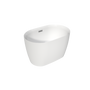 43" Transitional Acrylic Freestanding Bathtub with Built-In Seat
