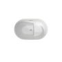 43" Transitional Acrylic Freestanding Bathtub with Built-In Seat