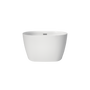 43" Transitional Acrylic Freestanding Bathtub with Built-In Seat