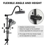 9.63-inch Exposed Shower System with Shower Valve & Soap Dish
