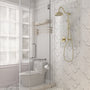 8-inch 2-Function Exposed Pipe Shower System with Shower Valve