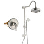 8-inch 2-Function Exposed Pipe Shower System with Shower Valve