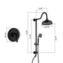 8-inch 2-Function Exposed Pipe Shower System with Shower Valve
