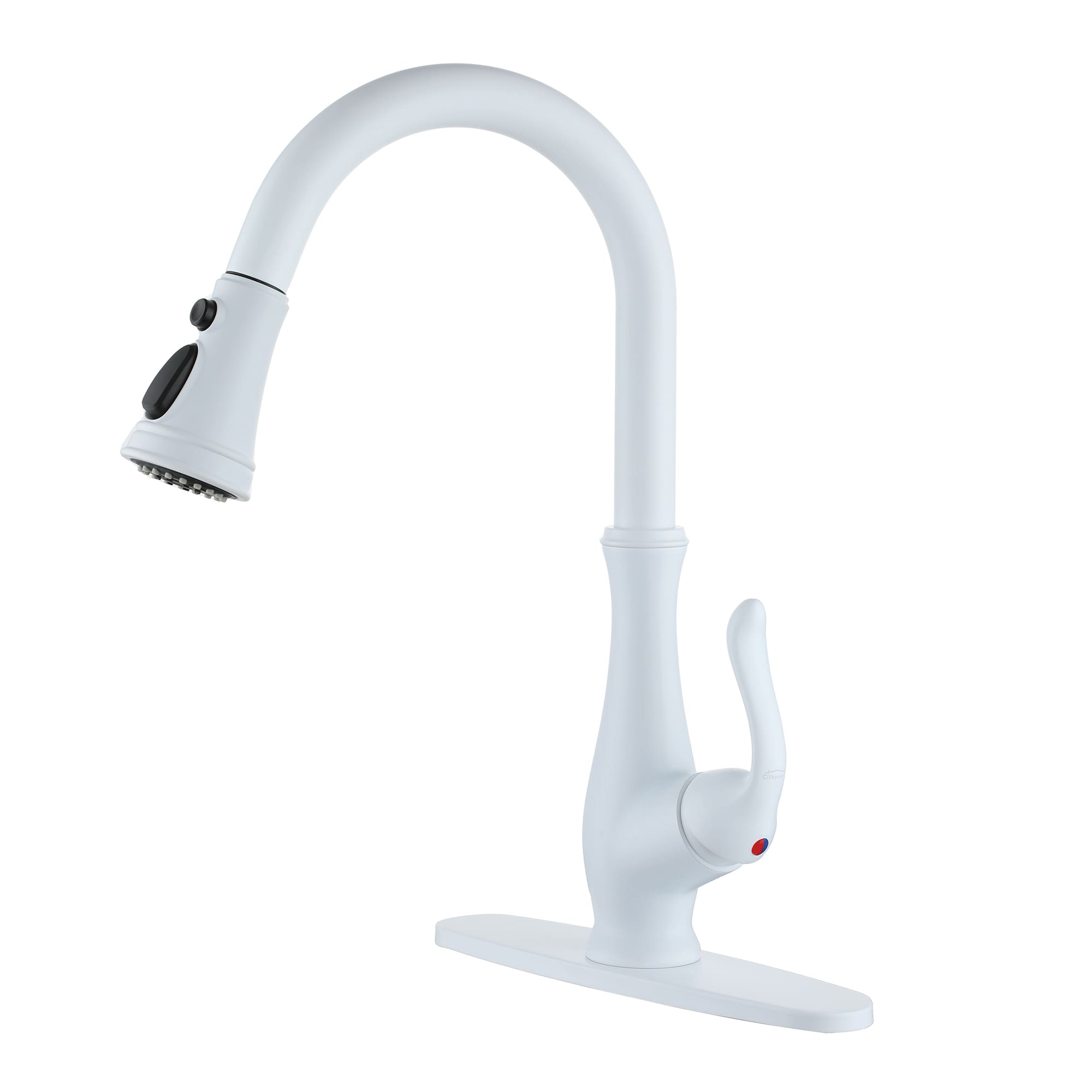 Modern Pull Down Kitchen Faucet with Magnetic Docking, Single Handle Stainless Steel Design, Easy Installation Deck Plate Included