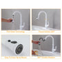 Modern Pull Down Kitchen Faucet with Magnetic Docking, Single Handle Stainless Steel Design, Easy Installation Deck Plate Included