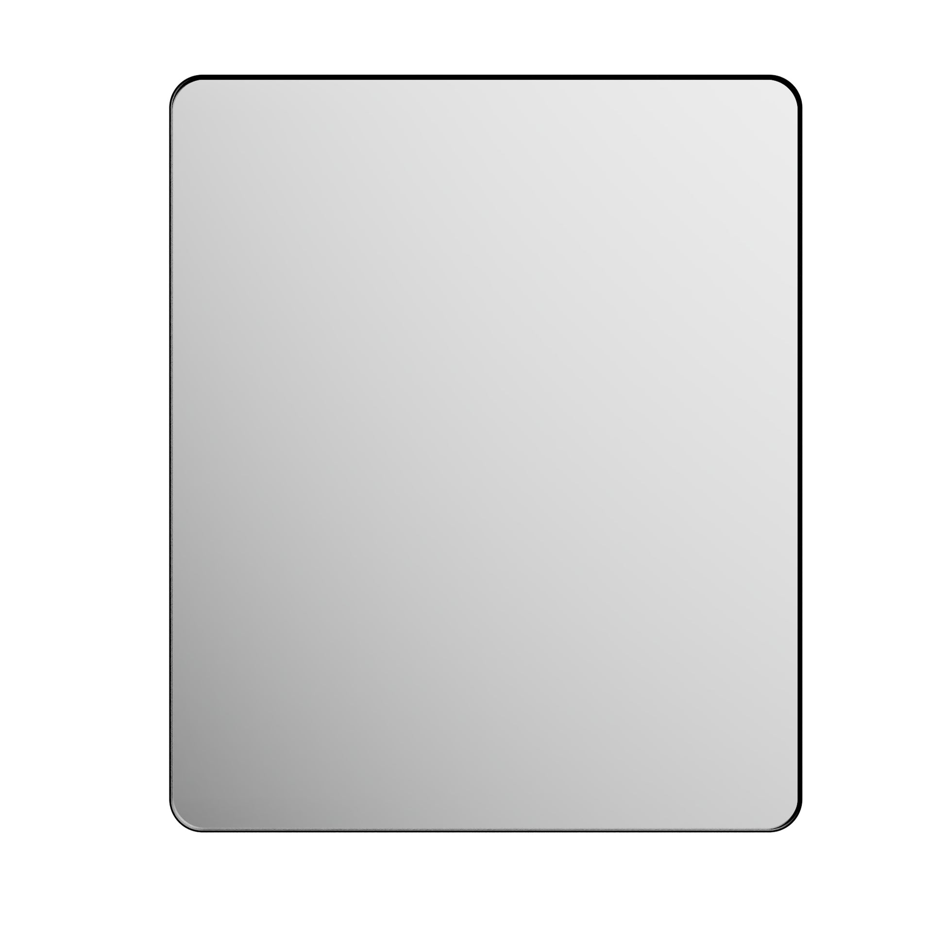 Modern Rectangular Beveled Framed Bathroom Mirror