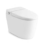 White Tankless Smart Toilet with Adjustable Sprayer and Self-Cleaning