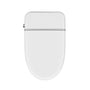 White Tankless Smart Toilet with Adjustable Sprayer and Self-Cleaning