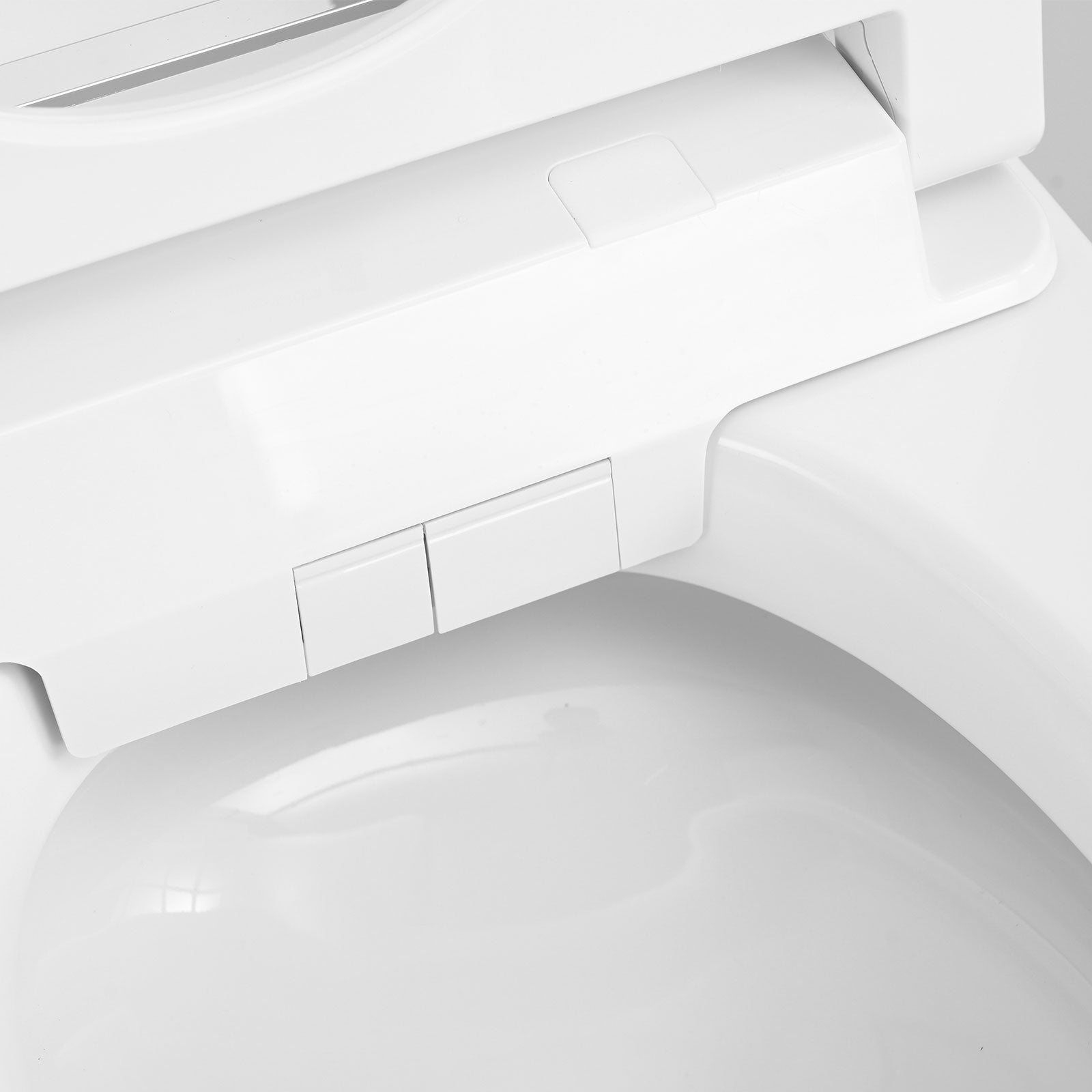 White Tankless Smart Toilet with Adjustable Sprayer and Self-Cleaning