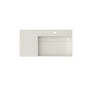 36 in. Wall-Mounted Solid Surface Bathroom Sink with Single Faucet Hole