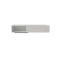 40-inch Solid Surface Wall-Mounted Bathroom Sink with Right Basin & Shelf