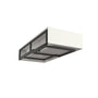 40-inch Solid Surface Wall-Mounted Bathroom Sink with Right Basin & Shelf