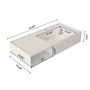 40-inch Solid Surface Wall-Mounted Bathroom Sink with Right Basin & Shelf