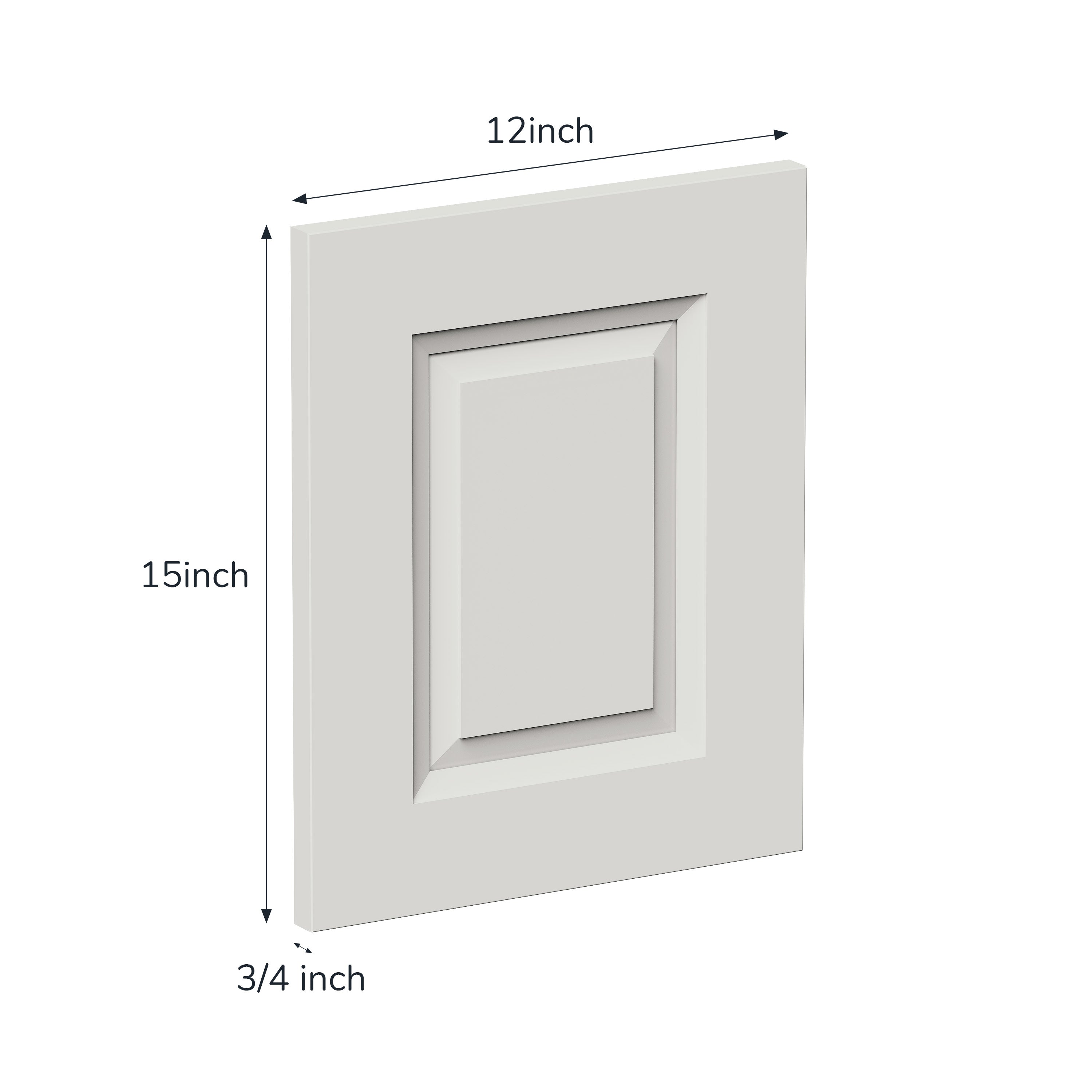 12" x 15" Pearl White Cabinet Sample Door