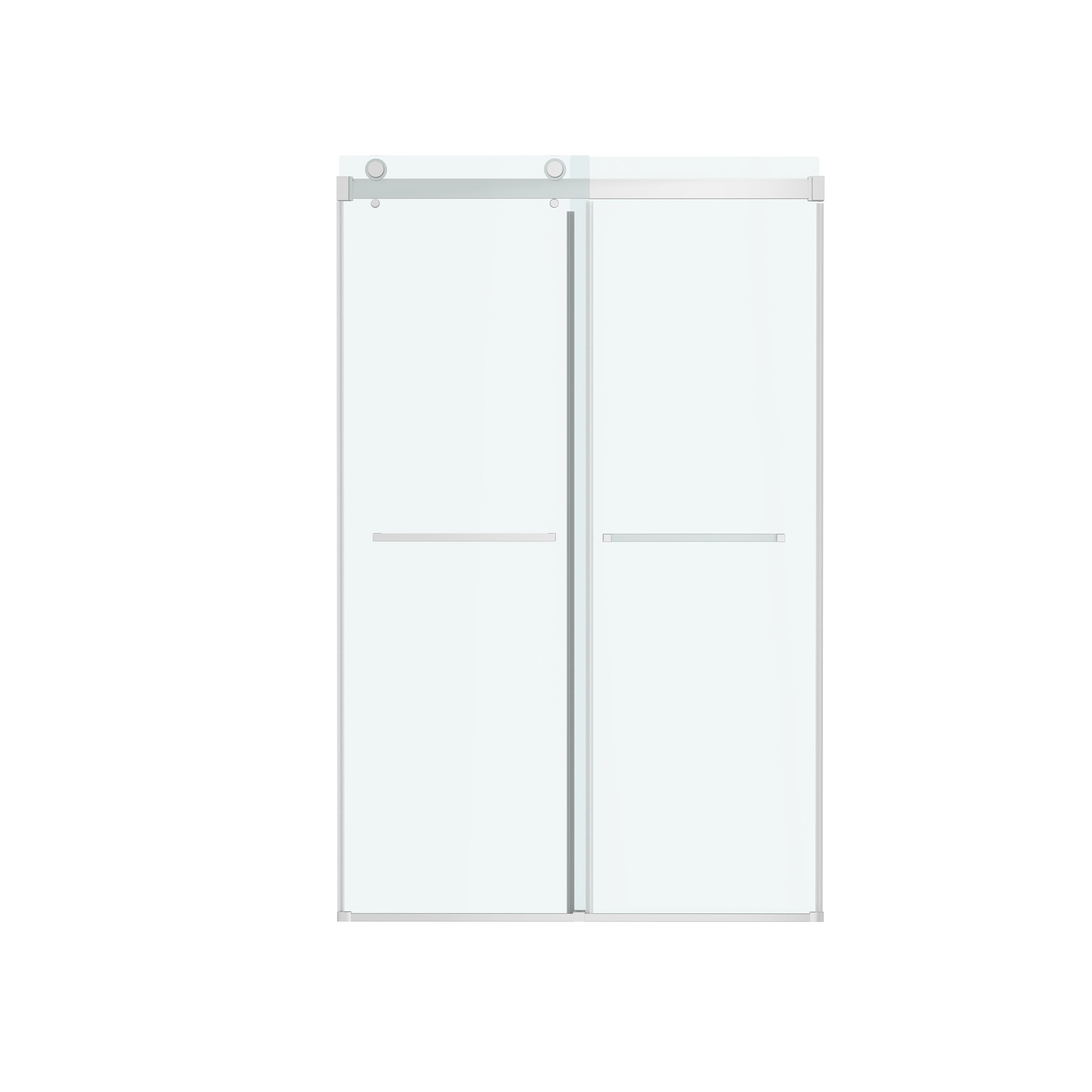 48"x72" Frame Soft-Close Sliding Shower Door with 8 mm Clear Tempered Glass
