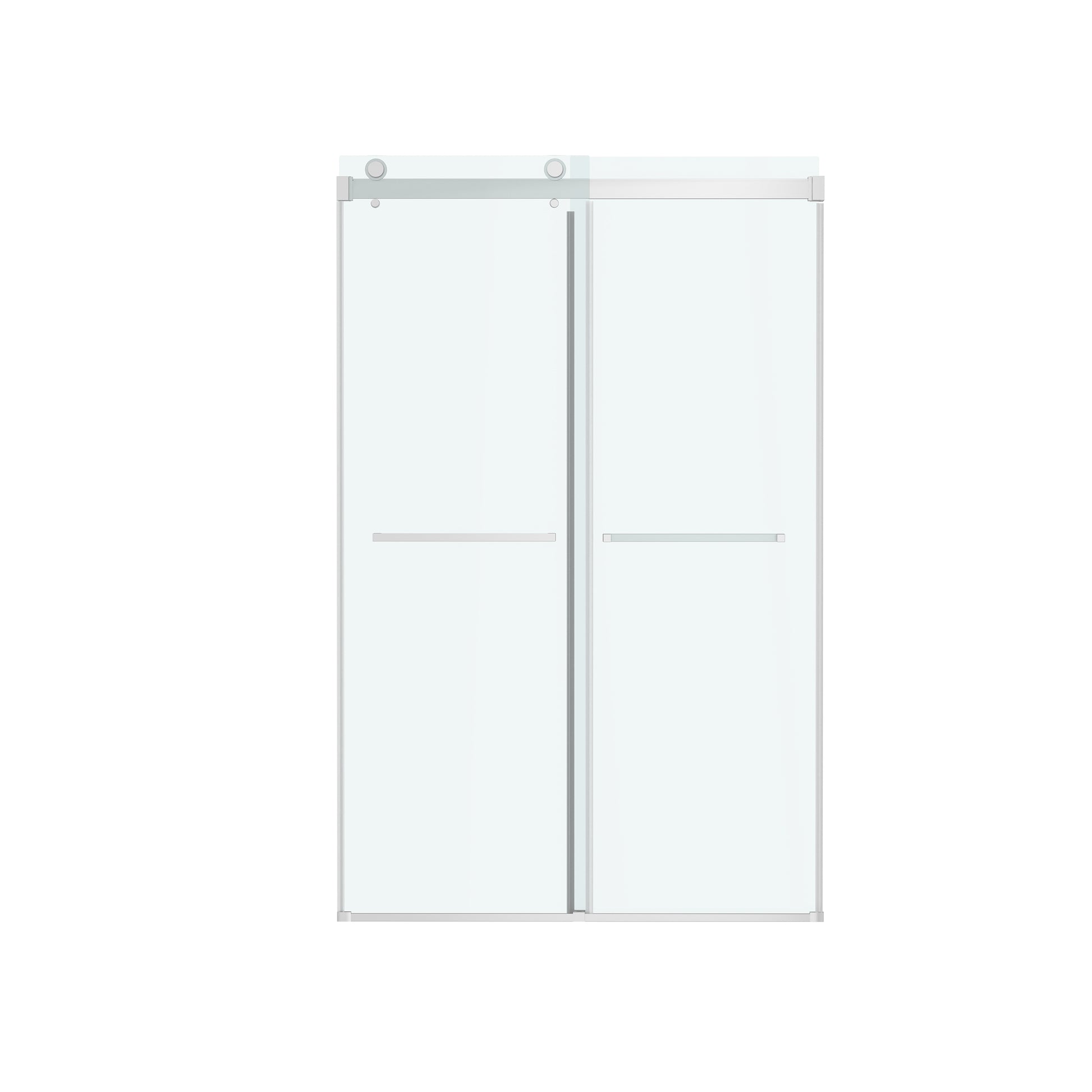 48"x72" Frame Soft-Close Sliding Shower Door with 8 mm Clear Tempered Glass
