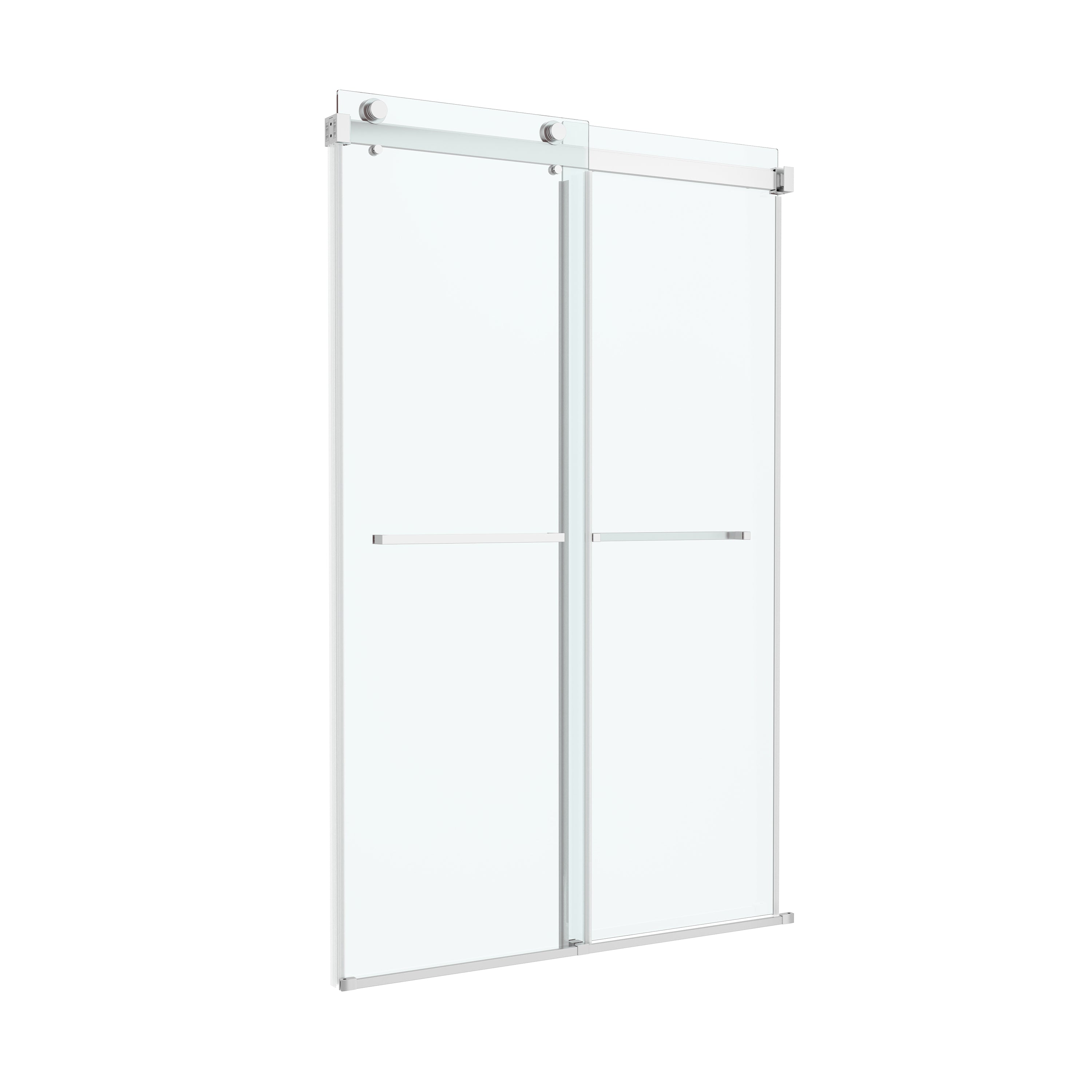 48"x72" Frame Soft-Close Sliding Shower Door with 8 mm Clear Tempered Glass