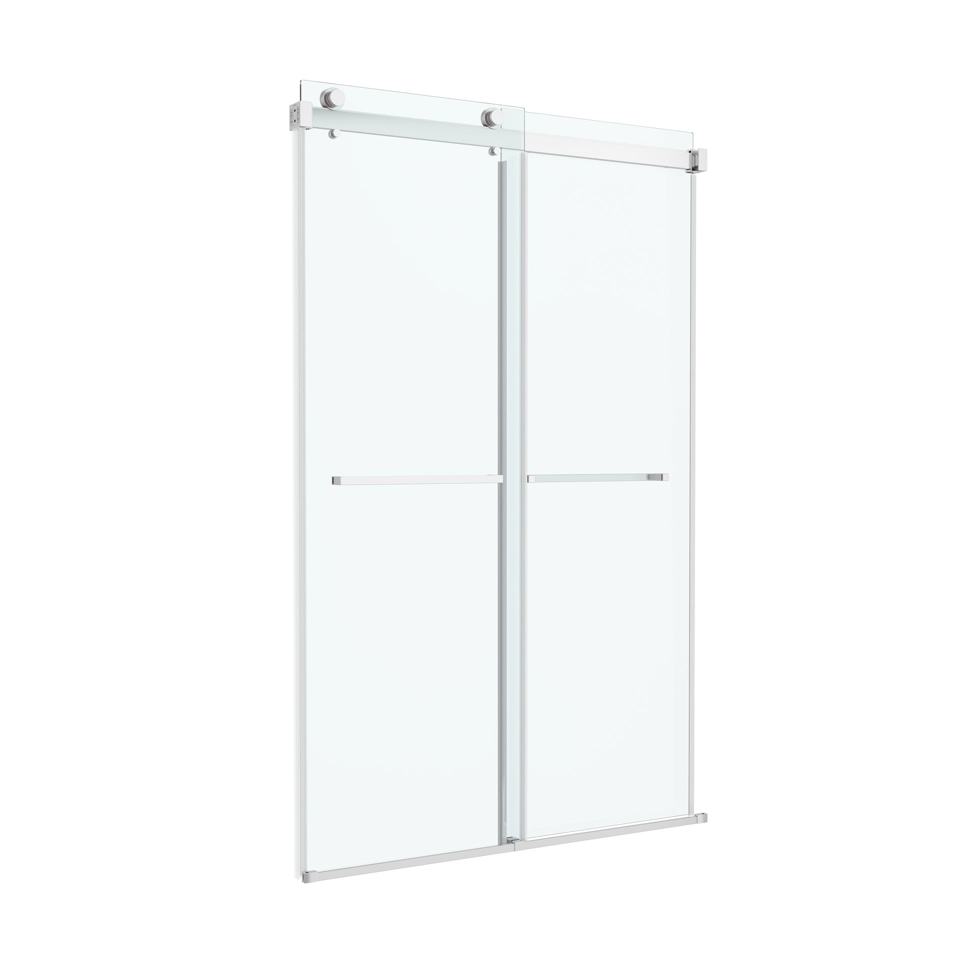 48"x72" Frame Soft-Close Sliding Shower Door with 8 mm Clear Tempered Glass