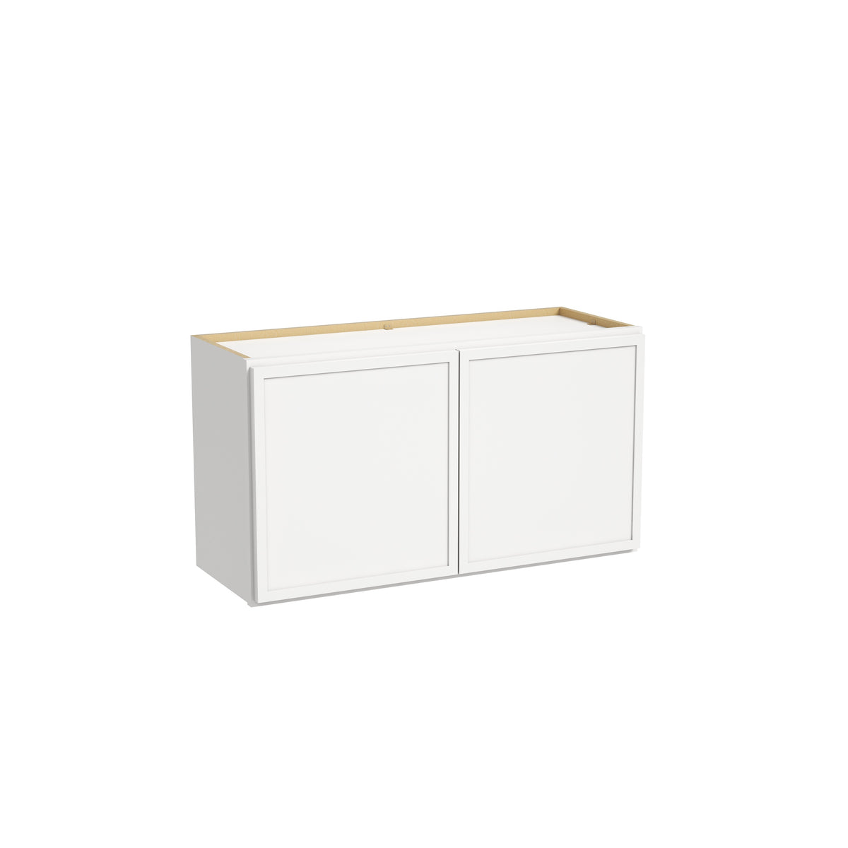 Slim Dove White RTA 24"-36"W x 12"D x 18"H Wall Cabinet with 2 Doors