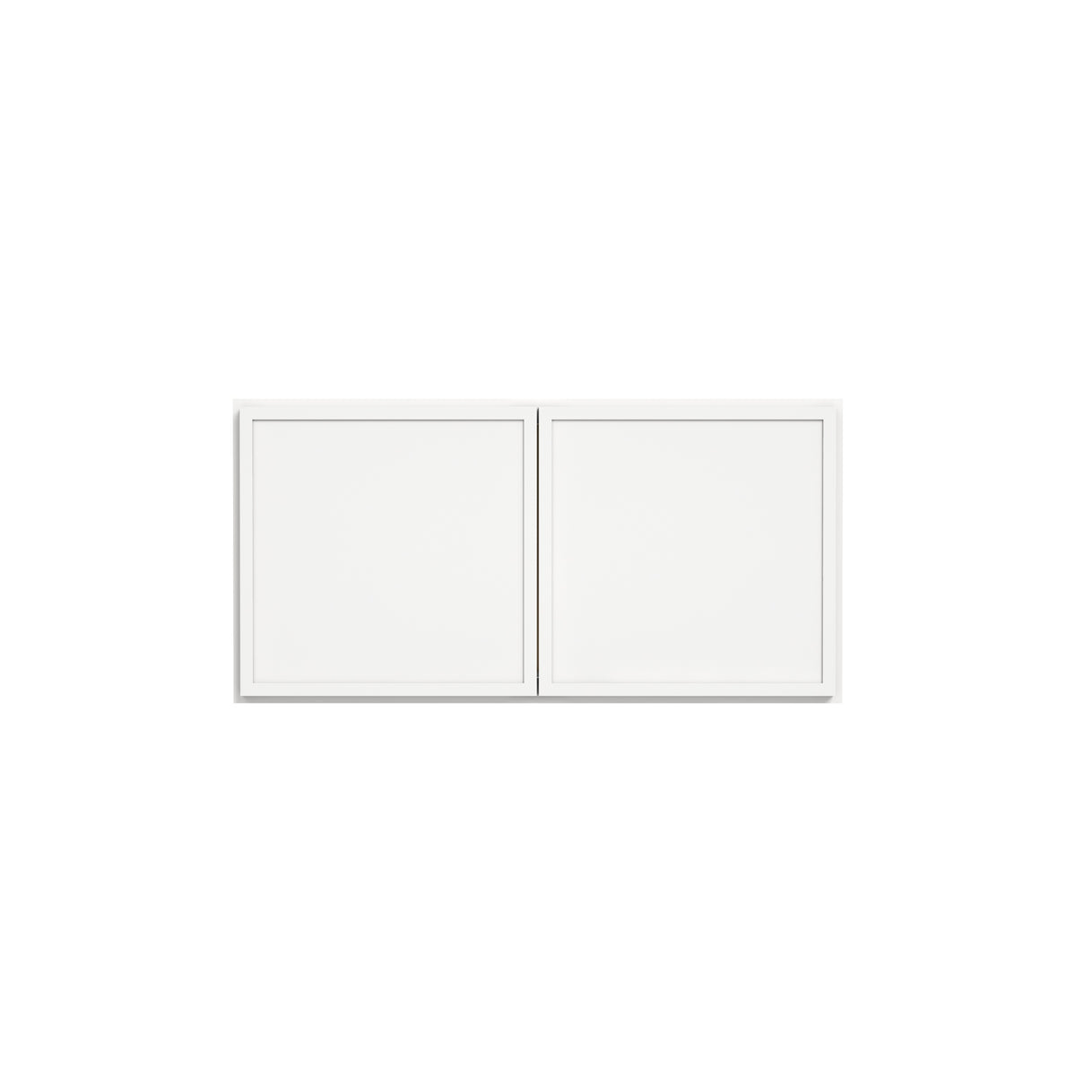 Slim Dove White RTA 24"-36"W x 12"D x 18"H Wall Cabinet with 2 Doors