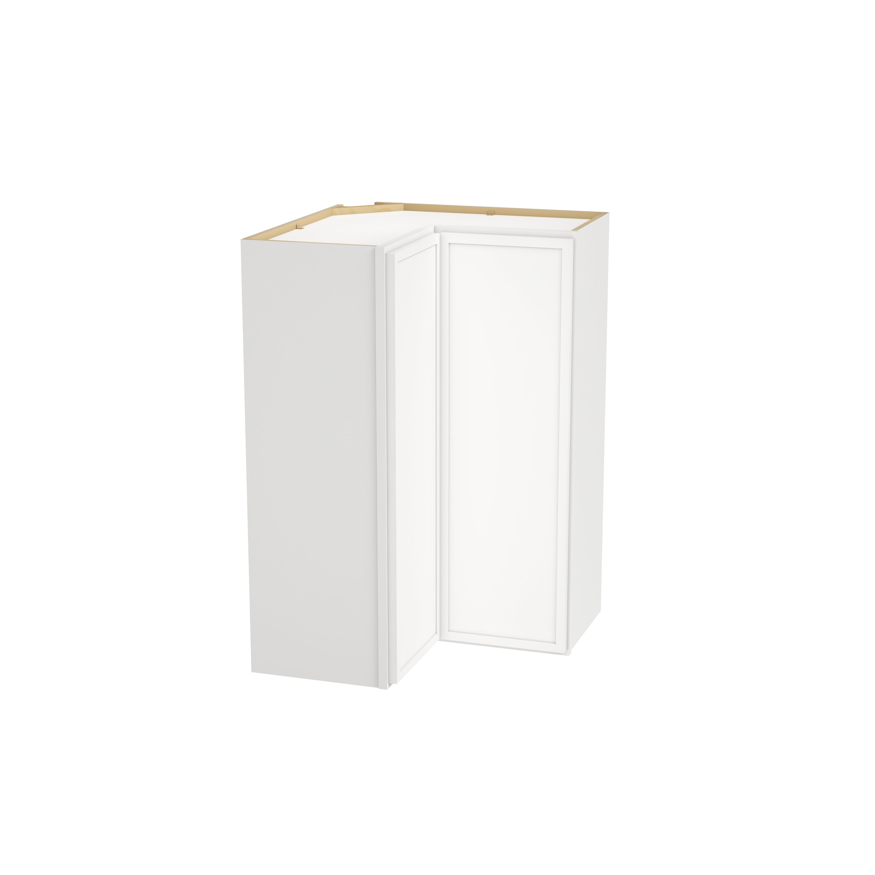 Slim Dove White RTA 24"W x 12"D x 30"-42"H Easy Reach Wall Cabinet with 2 Doors & 2/3 Shelves
