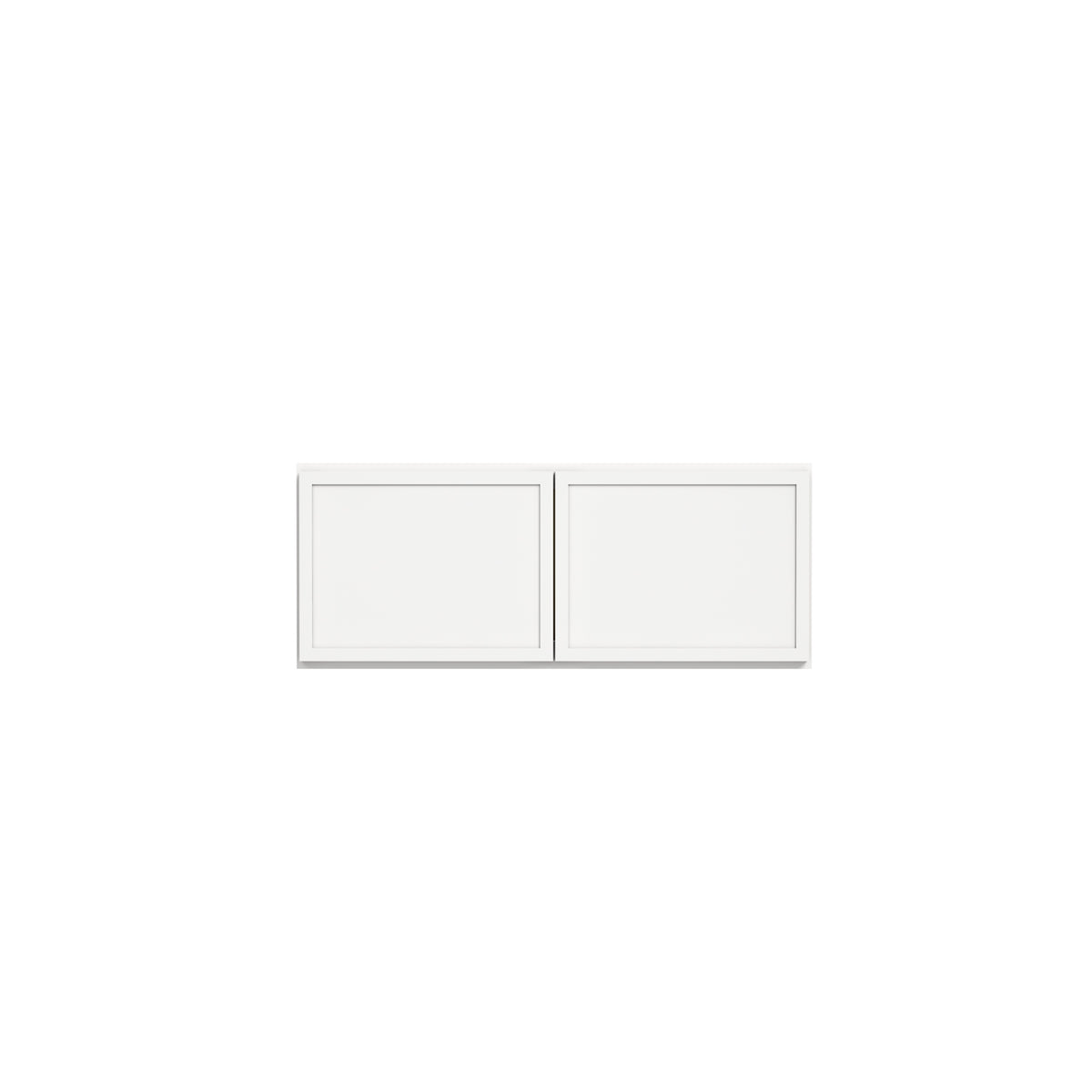 Slim Dove White RTA 30"-36"W x 12"D x 12"H Wall Cabinet with 2 Doors