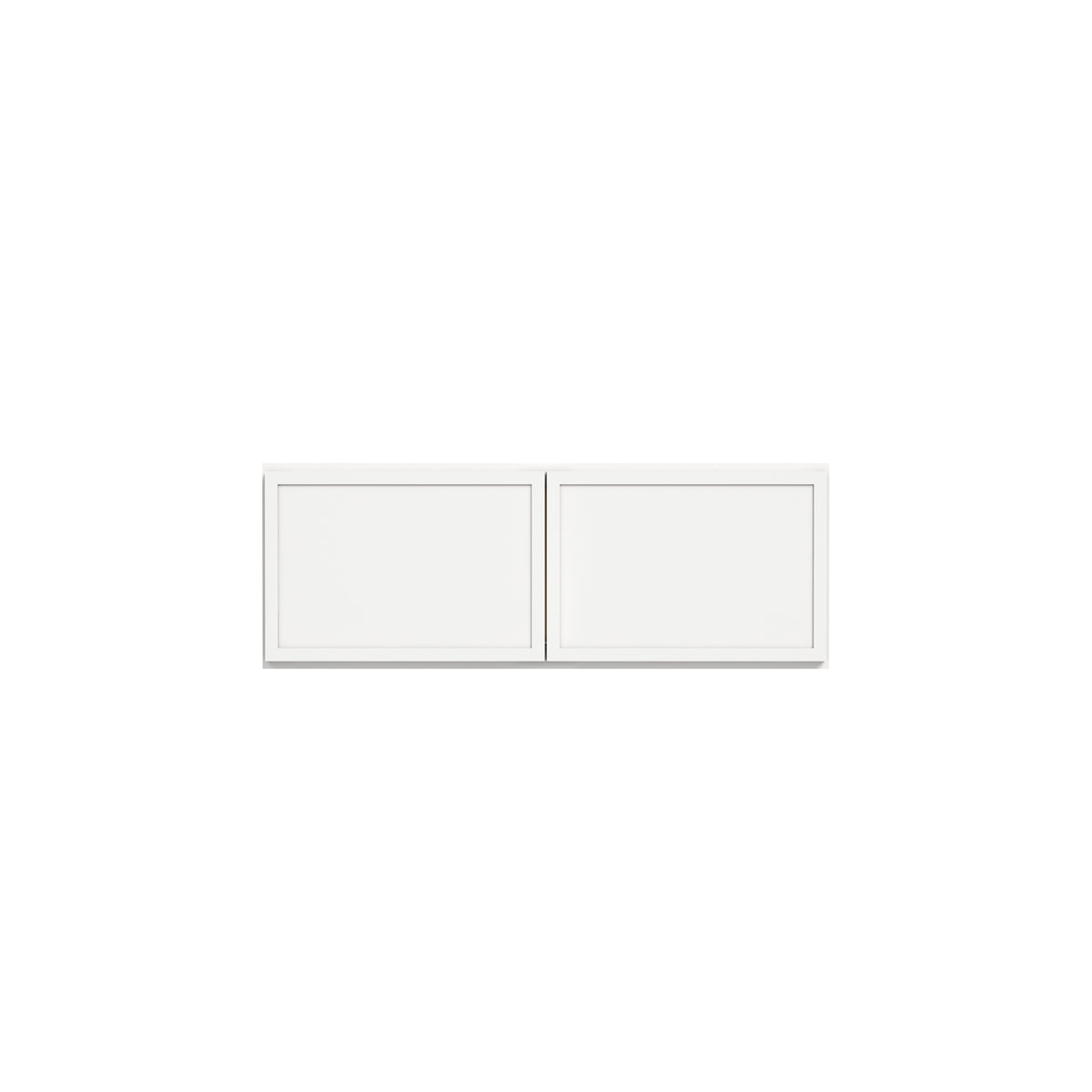 Slim Dove White RTA 30"-36"W x 12"D x 12"H Wall Cabinet with 2 Doors
