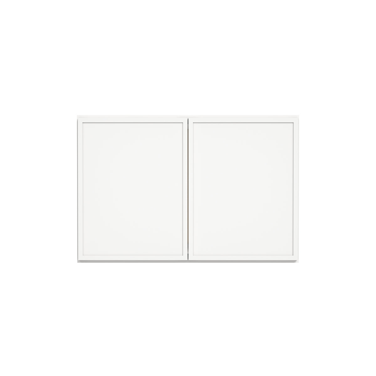 Slim Dove White RTA 30"-36"W x 24"D x 24"H Deep Wall Cabinet with 2 Doors & 1 Shelf