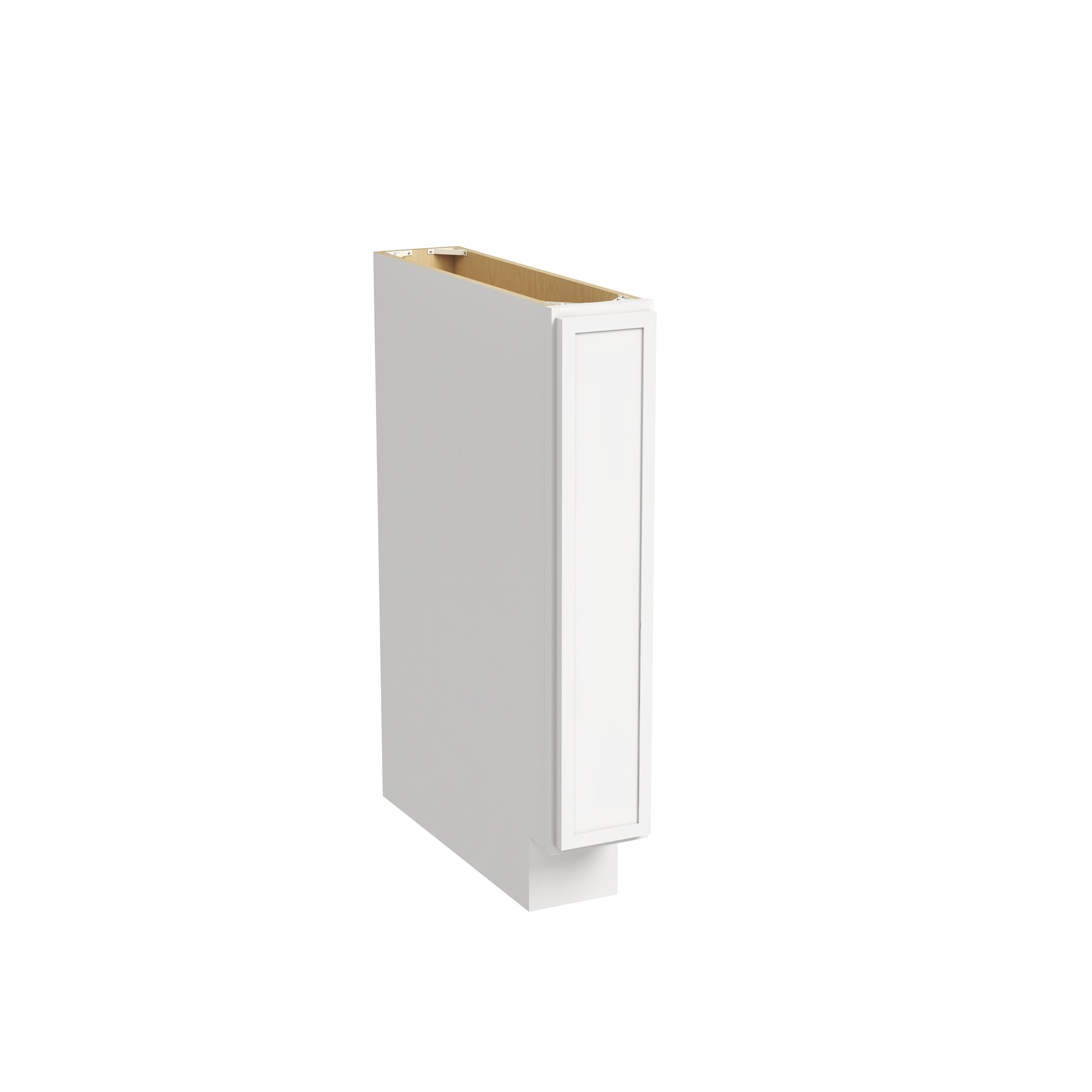 Slim Dove White RTA 6"/9"W x 24"D x 34.5"H Spice Pull-Out Base Cabinet with 1 Drawer
