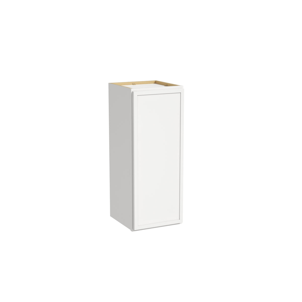 Slim Dove White RTA 9"-21"W x 12"D x 30"H Wall Cabinet with 1 Door & 2 Shelves