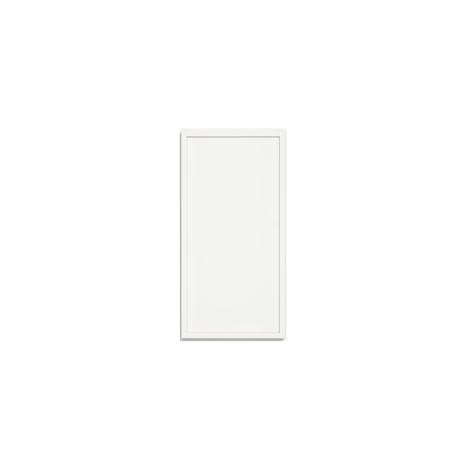Slim Dove White RTA 9"-21"W x 12"D x 30"H Wall Cabinet with 1 Door & 2 Shelves