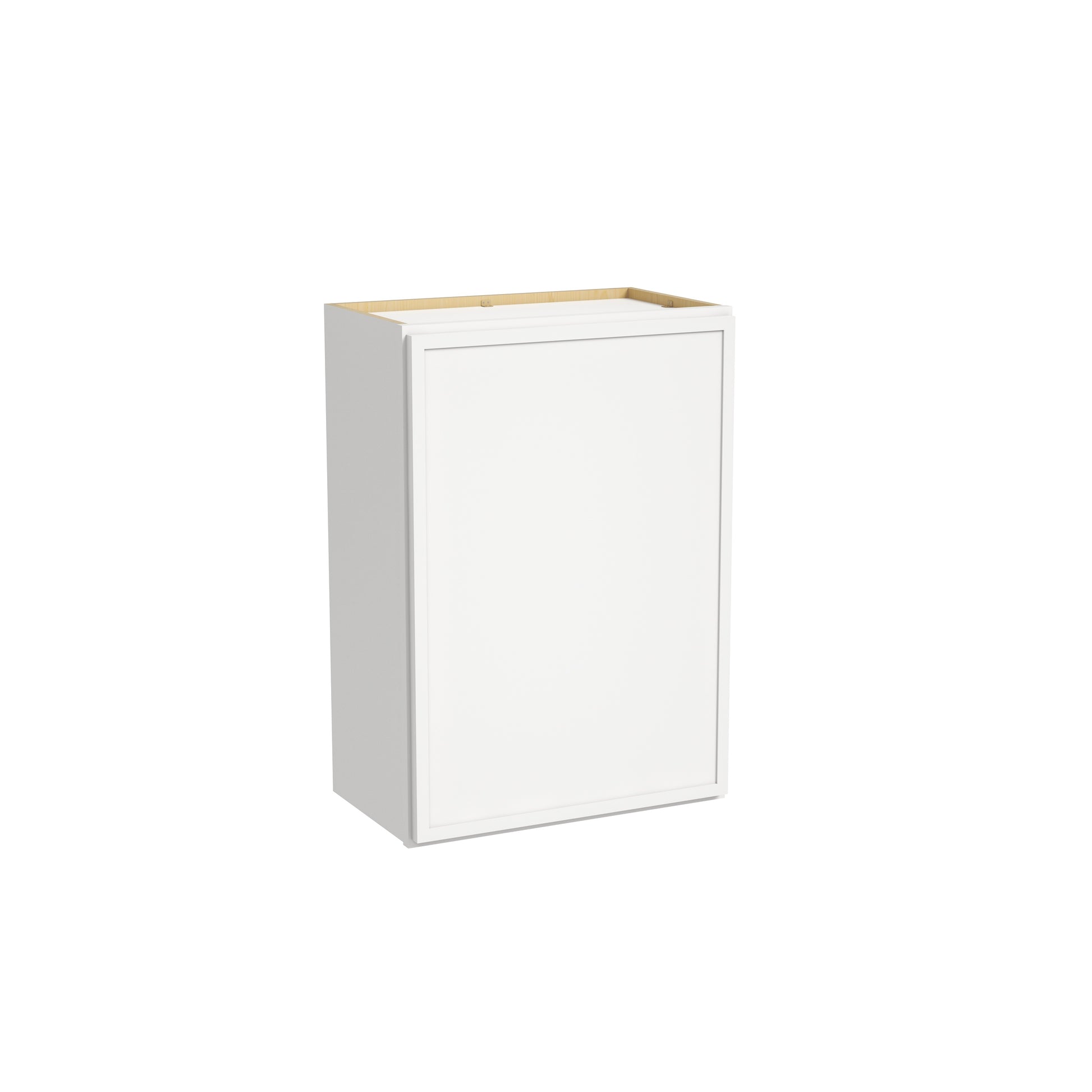 Slim Dove White RTA 9"-21"W x 12"D x 30"H Wall Cabinet with 1 Door & 2 Shelves