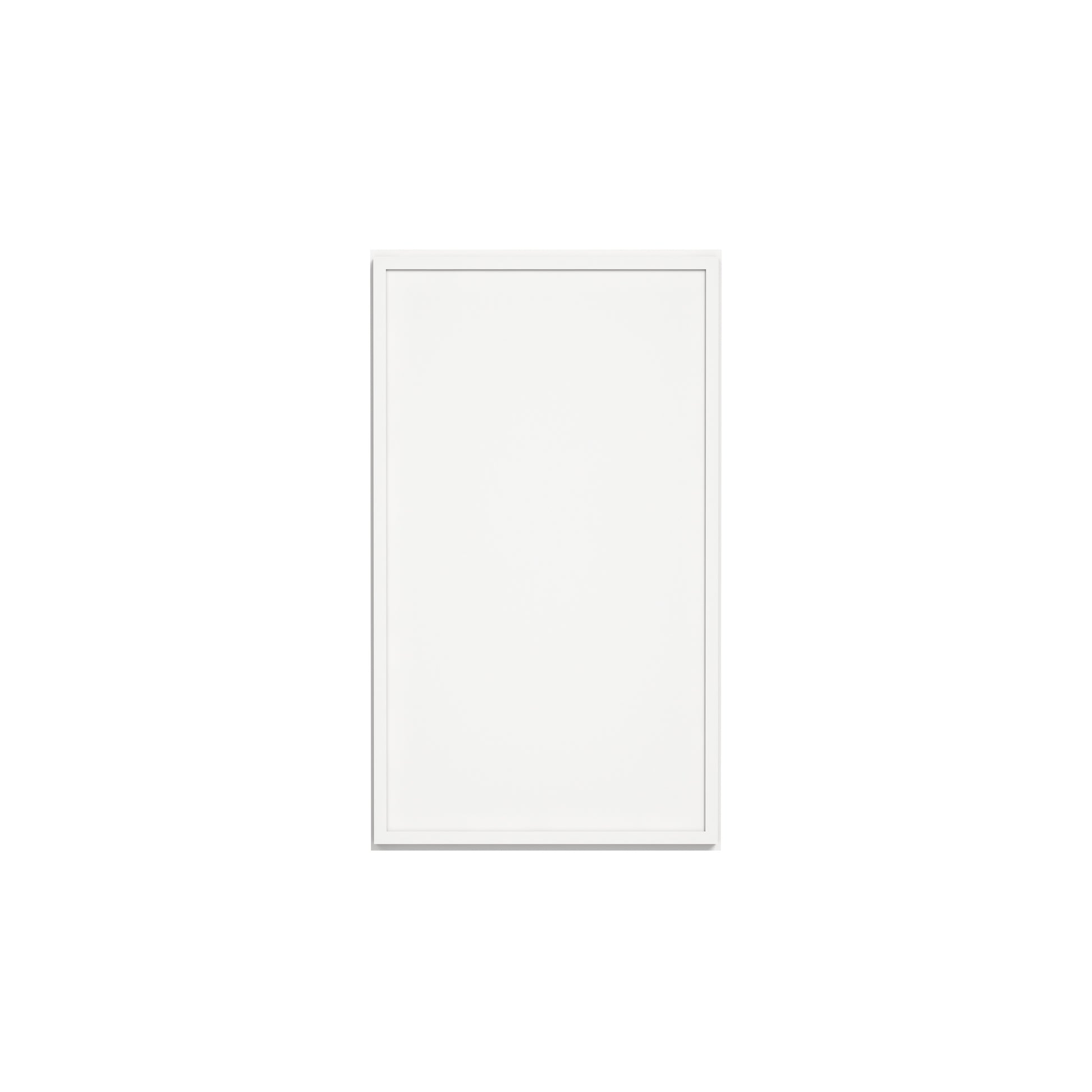 Slim Dove White RTA 9"-21"W x 12"D x 36"H Wall Cabinet with 1 Door & 2 Shelves