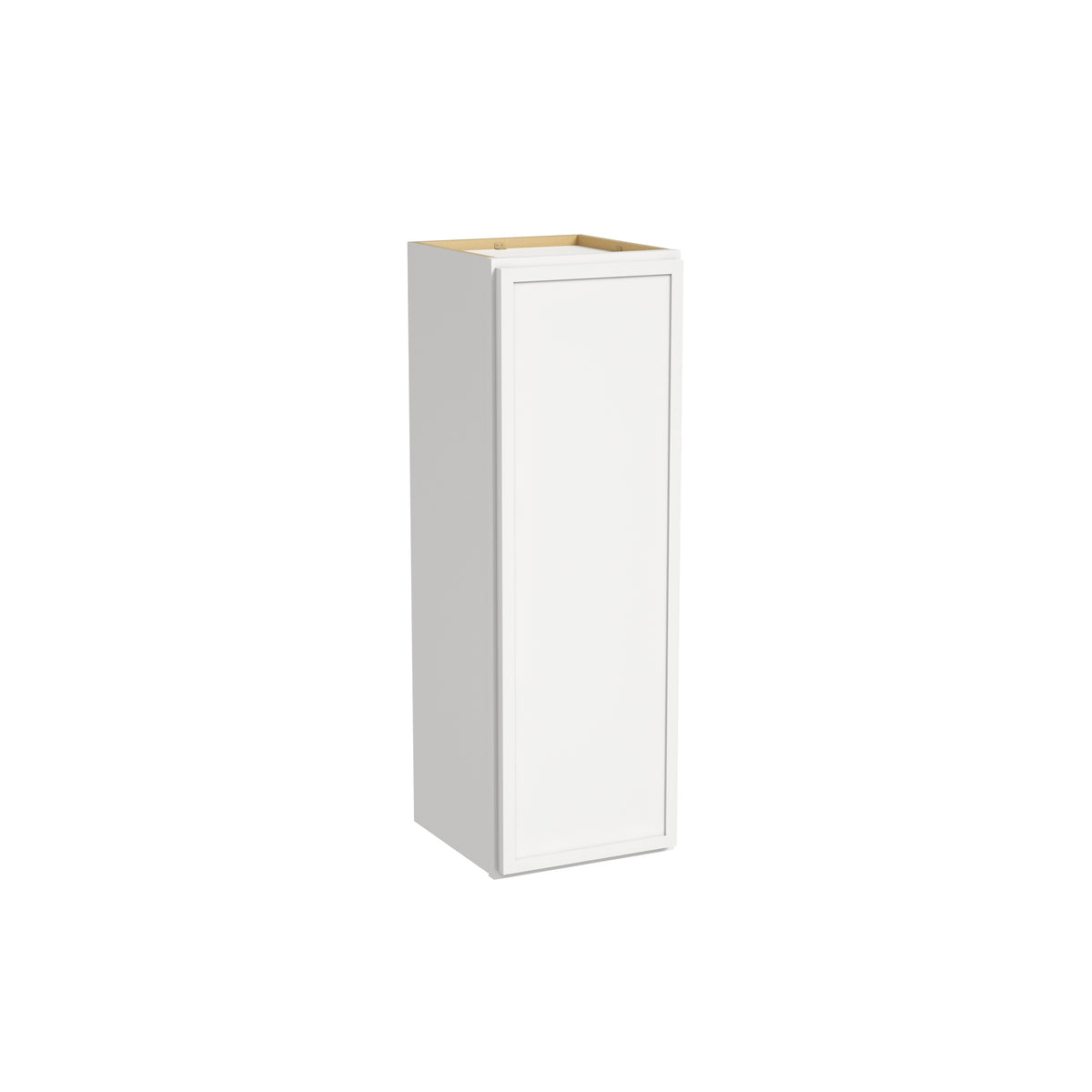 Slim Dove White RTA 9"-21"W x 12"D x 36"H Wall Cabinet with 1 Door & 2 Shelves