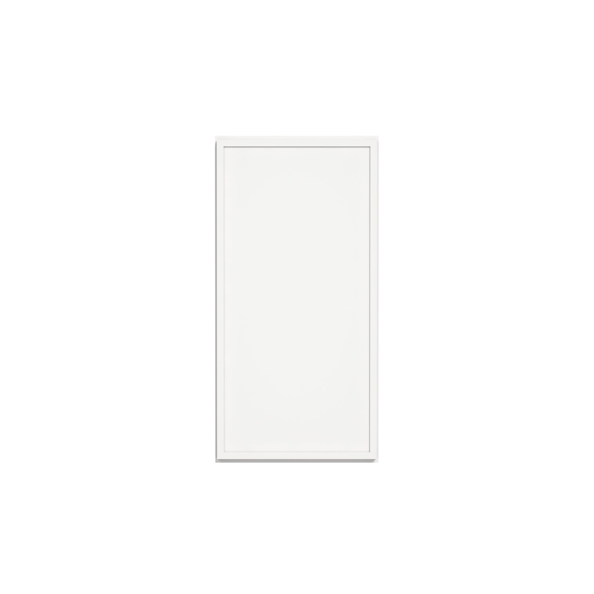 Slim Dove White RTA 9"-21"W x 12"D x 36"H Wall Cabinet with 1 Door & 2 Shelves