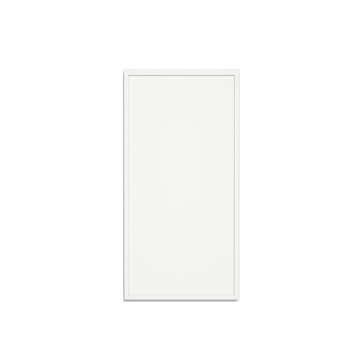 Slim Dove White RTA 9"-21"W x 12"D x 42"H Wall Cabinet with 1 Door & 3 Shelves
