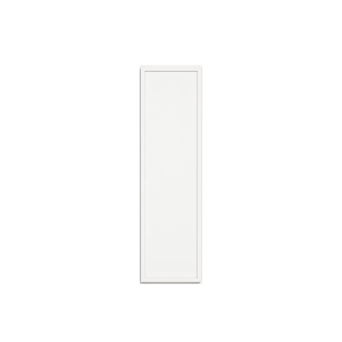 Slim Dove White RTA 9"-21"W x 12"D x 42"H Wall Cabinet with 1 Door & 3 Shelves