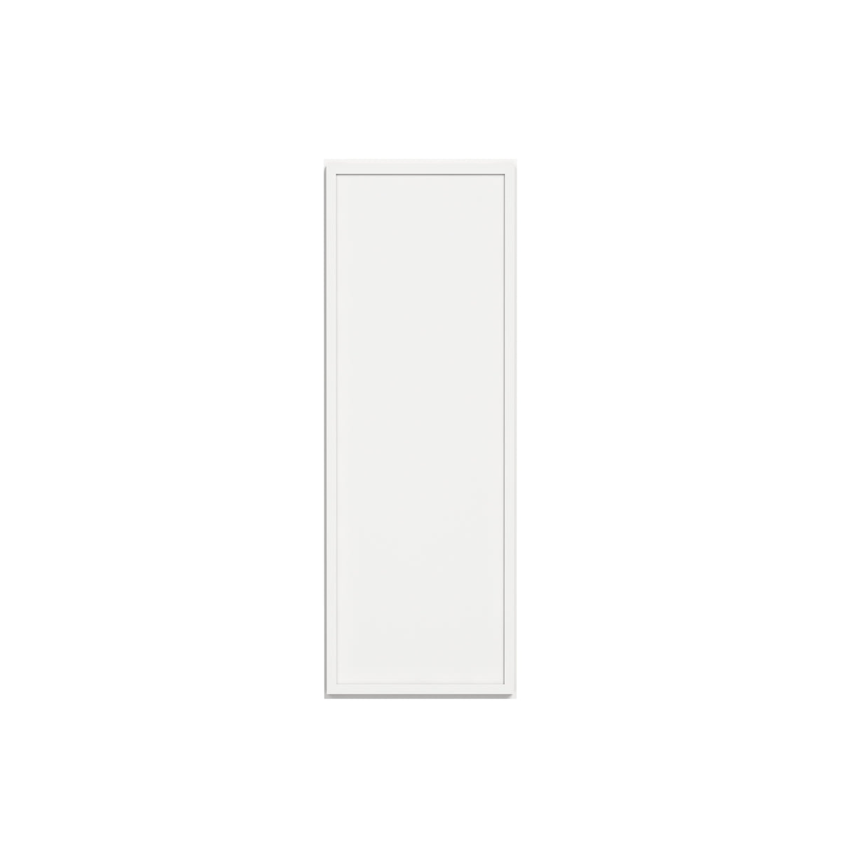 Slim Dove White RTA 9"-21"W x 12"D x 42"H Wall Cabinet with 1 Door & 3 Shelves