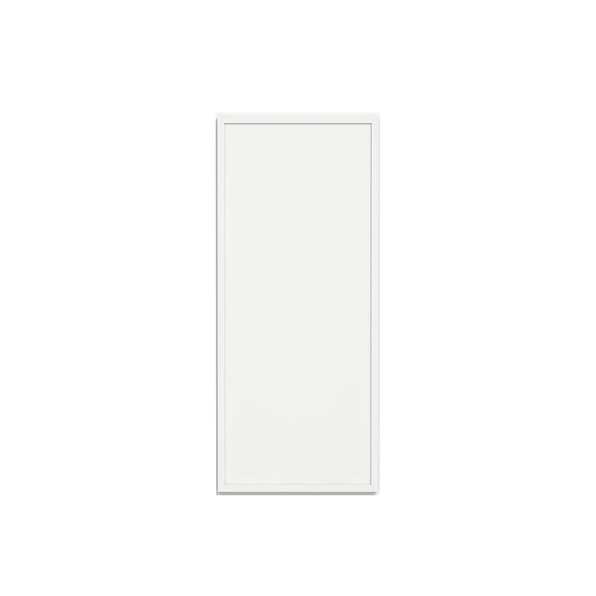 Slim Dove White RTA 9"-21"W x 12"D x 42"H Wall Cabinet with 1 Door & 3 Shelves